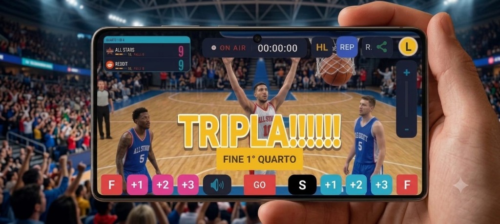 Regia VolleyStream Pro su Basket