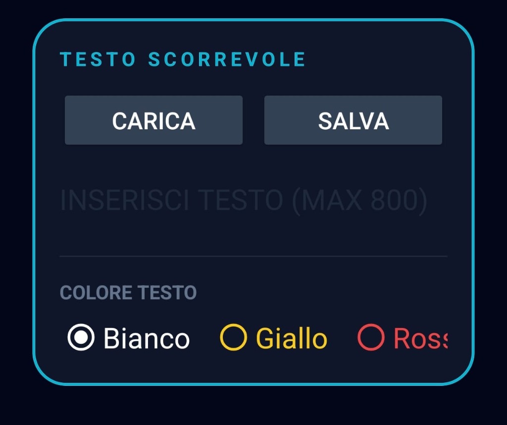 Scritte Scorrevoli